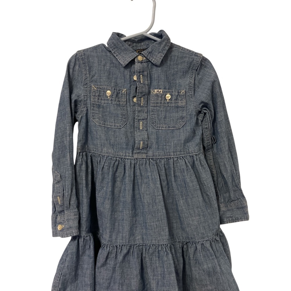 Polo by Ralph Lauren Blue Denim Kids Dress